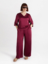 Satin palazzo trousers image number 0