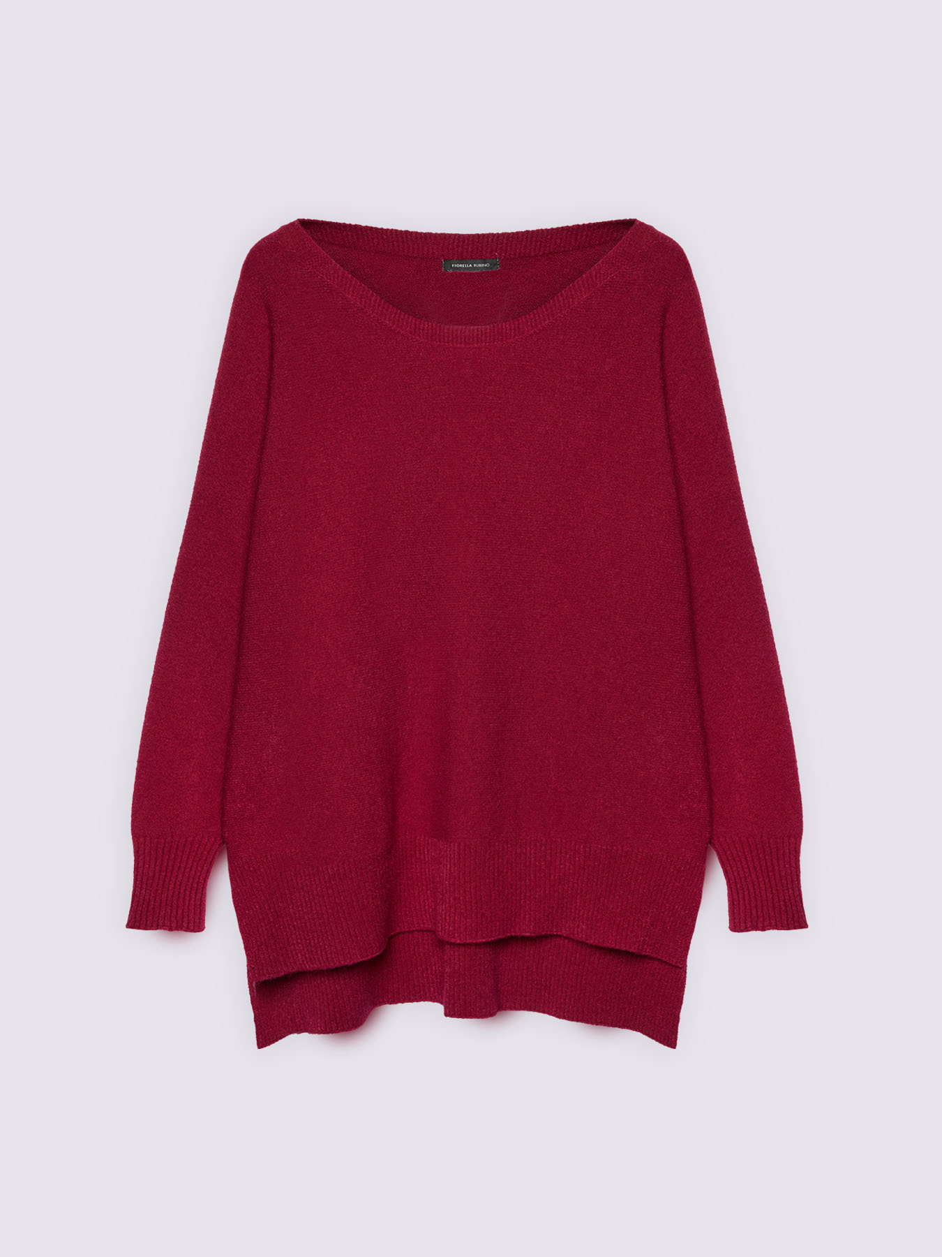Crew neck sweater in viscose blend image number 4