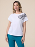 Jersey T-shirt with print and appliqués image number 0