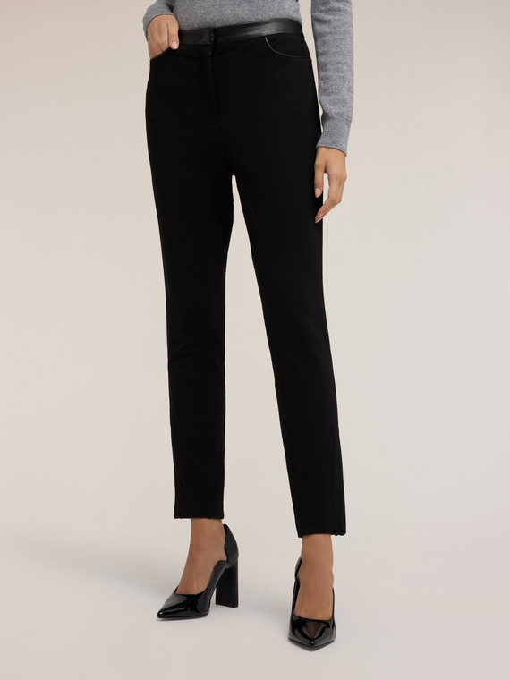 Pantaloni skinny in punto milano