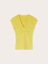 Pleated knit T-shirt image number 4