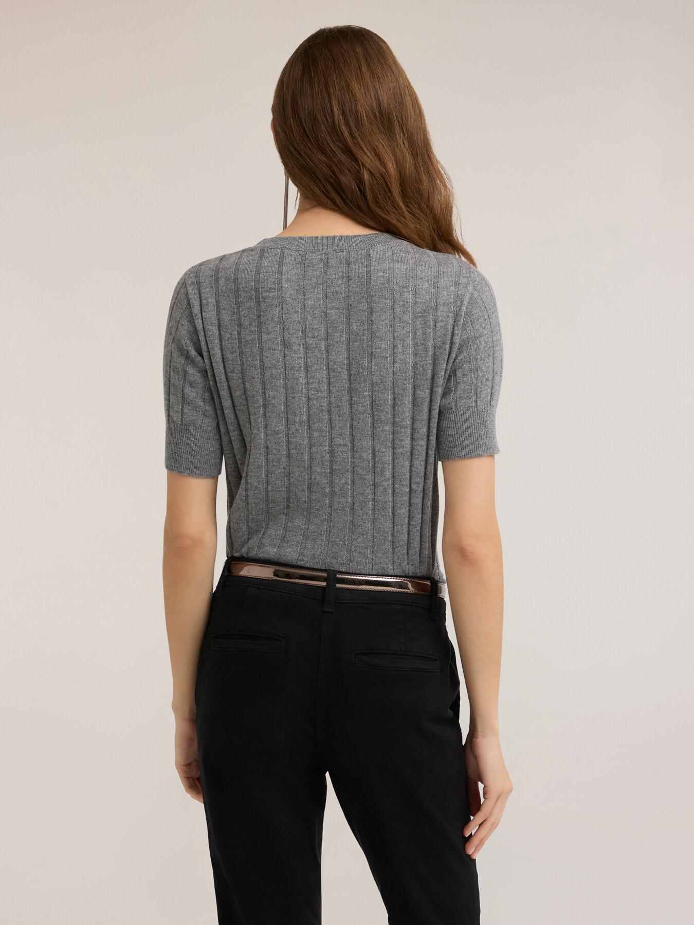 Rippenstrick mit Strass-Reihen image number 1