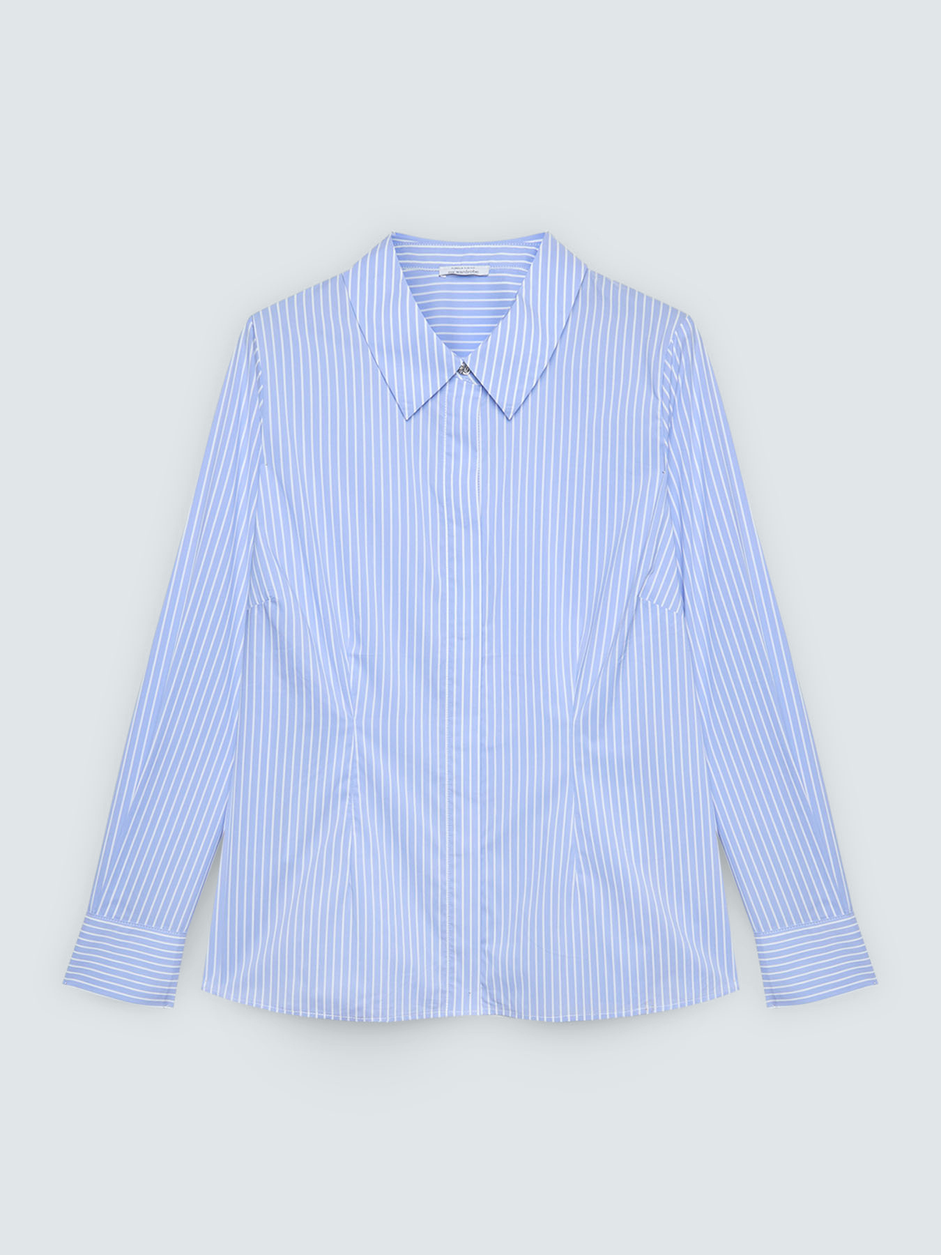 Striped cotton shirt image number 4