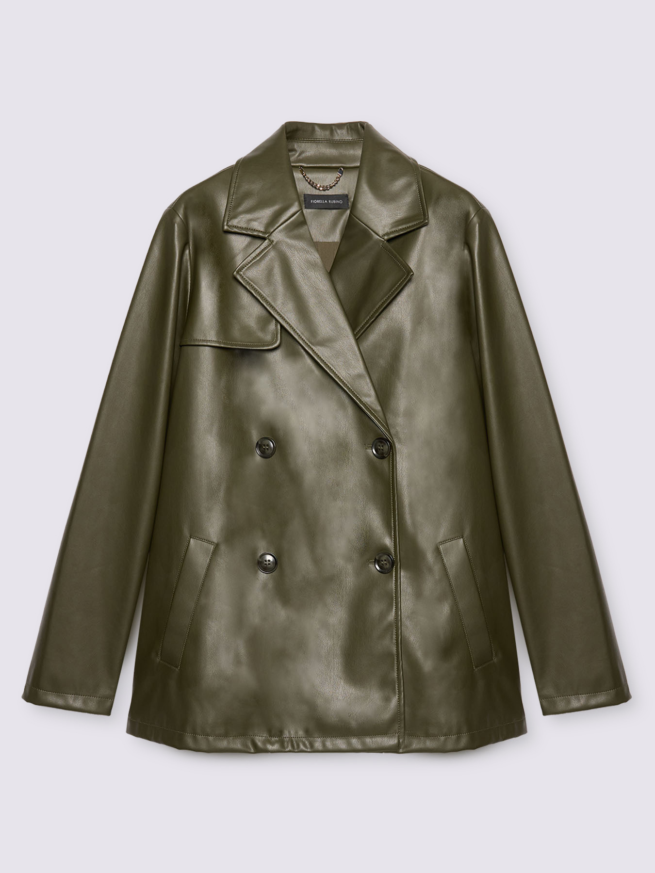 Double-breasted biker jacket image number 4