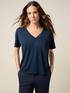 Modal blend V-neck T-shirt image number 0