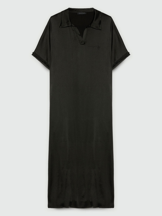 Long satin dress