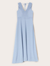Long dress in georgette image number 4