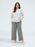 Wide-Leg-Hose mit Ajour-Detail image number 2