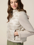 Lightweight combined boxy down jacket image number 2