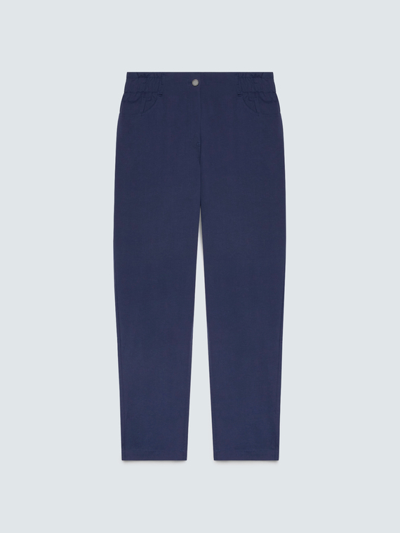 Pantalon Balloon en coton l&eacute;ger
