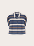 Striped cotton blend boxy shirt image number 4