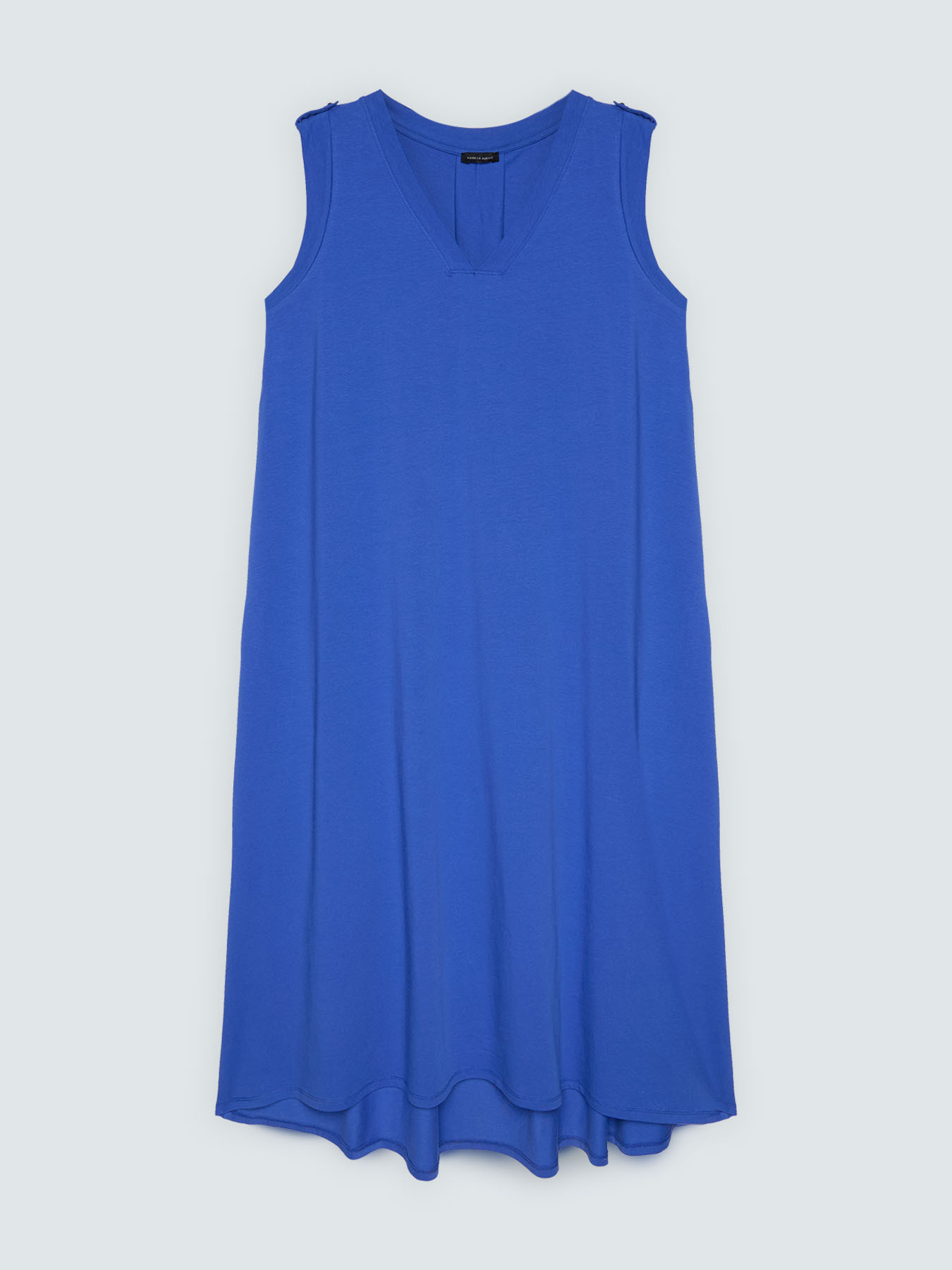 Robe longue avec d&eacute;collet&eacute; en V image number 4