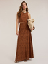 Long eyelet lace dress image number 0