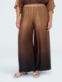 Palazzo pants in d&eacute;grad&eacute; satin image number 0