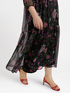 Langes Hemdblusenkleid mit Blumenmuster image number 4