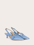 Slingback pumps with straps and kitten heel image number 2