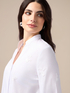 Poplin shirt with floral embroidery image number 2
