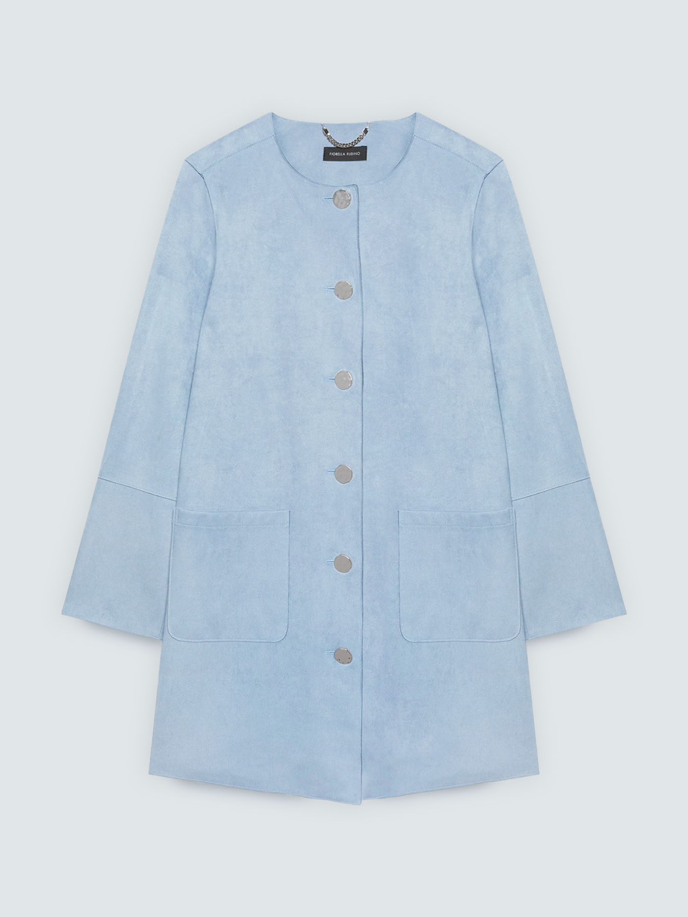 Cappotto soft touch con bottoni image number 4