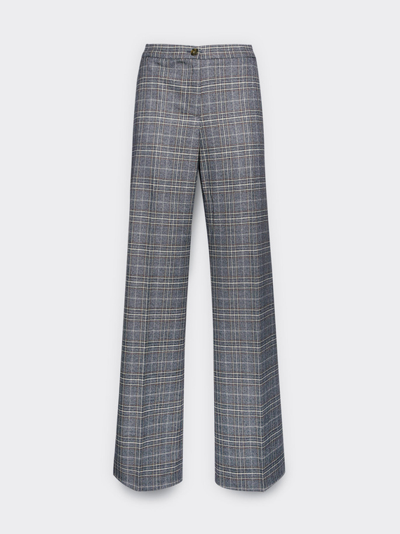 Men's patterned fabric trousers