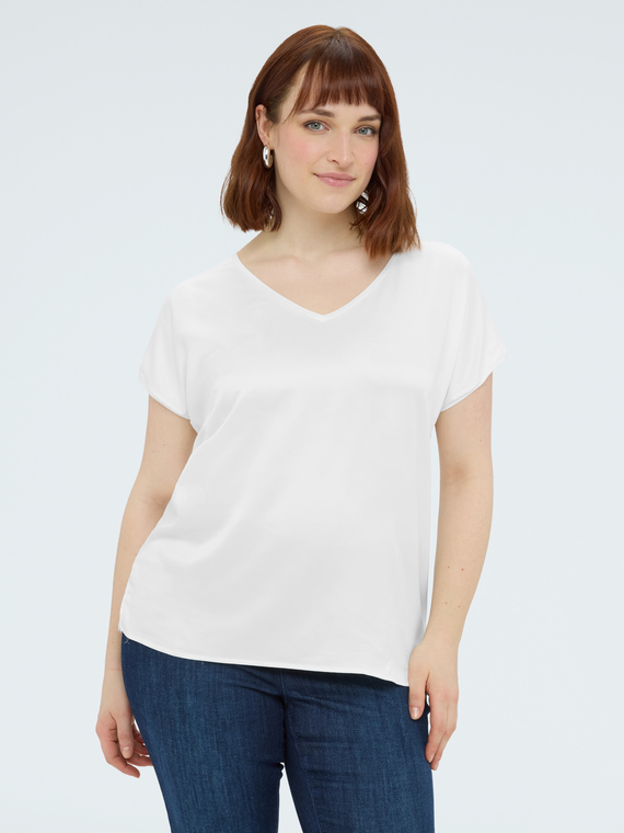 Camiseta bimat&eacute;rica con escote en V