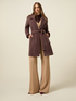 Knitted coat with belt image number 1