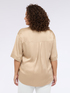 Stretch satin shirt with three-quarter sleeves image number 1