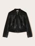 Veste courte avec zip et col mao image number 4