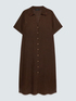 Hemdblusenkleid aus Leinen-Viskose-Mix image number 4