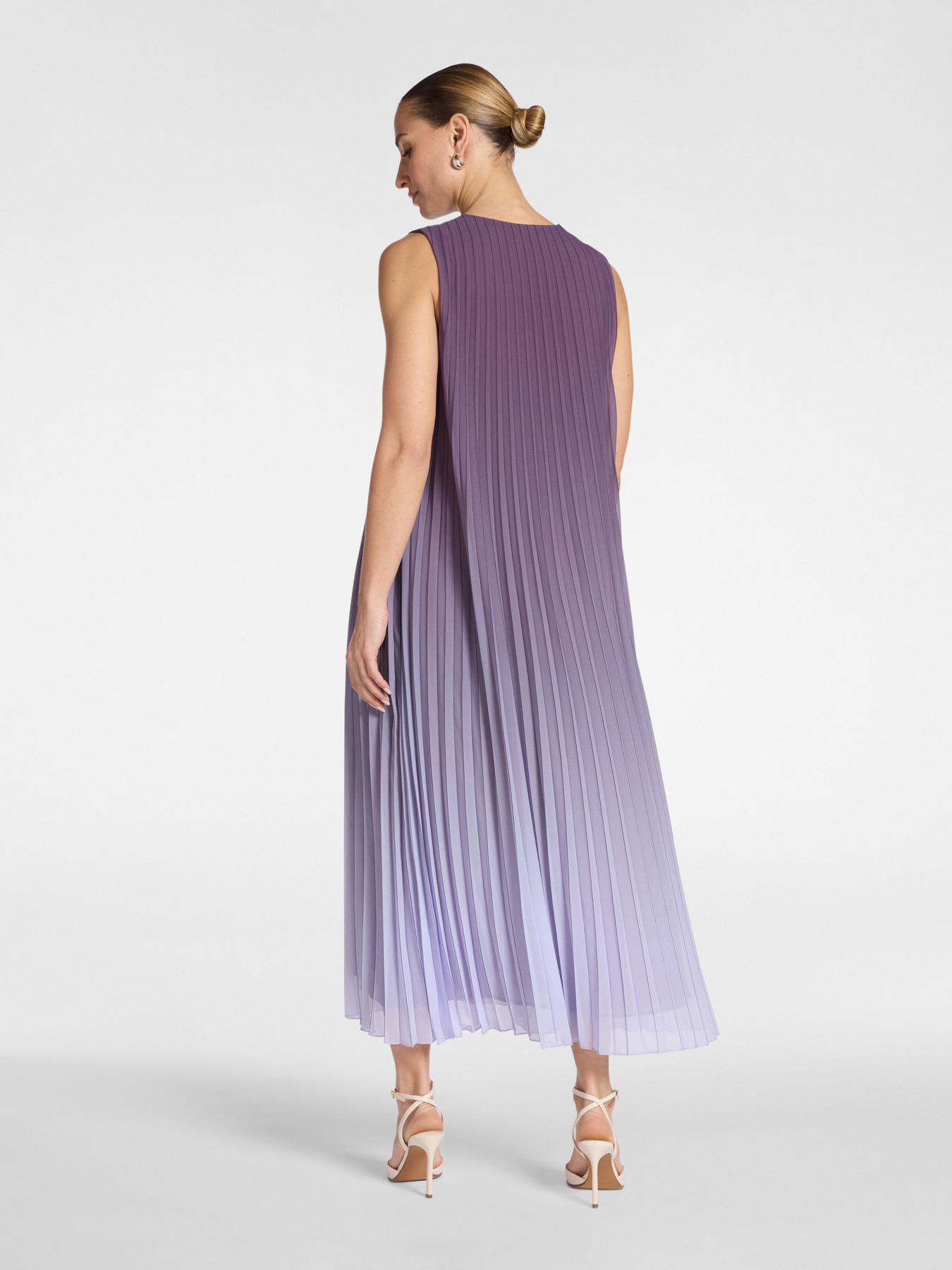 Long pleated dress image number 1