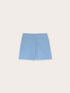 High-waist crepe fabric shorts image number 4