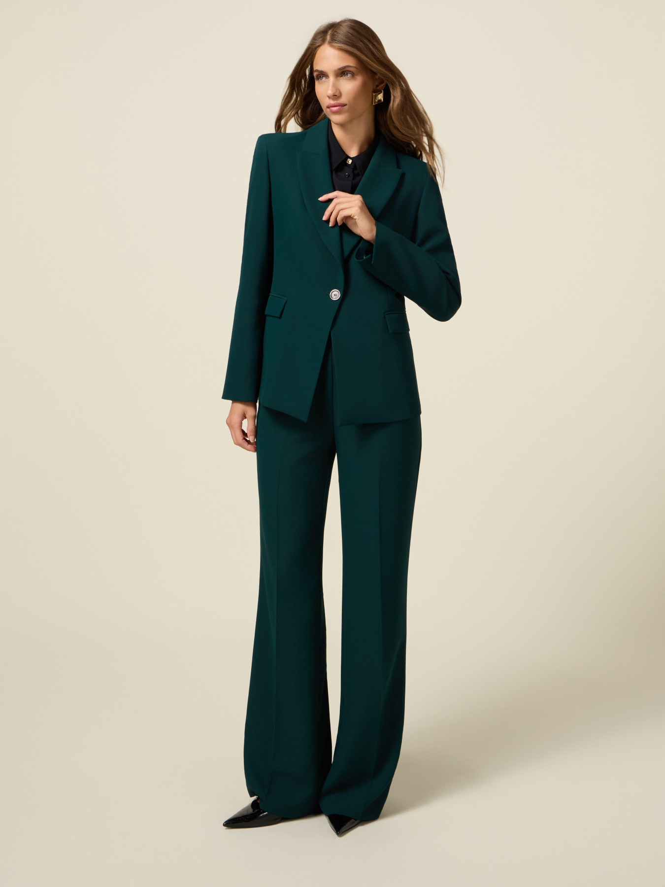 Blazer in tessuto crêpe image number 4