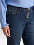 Jeans flare con bottoni image number 3