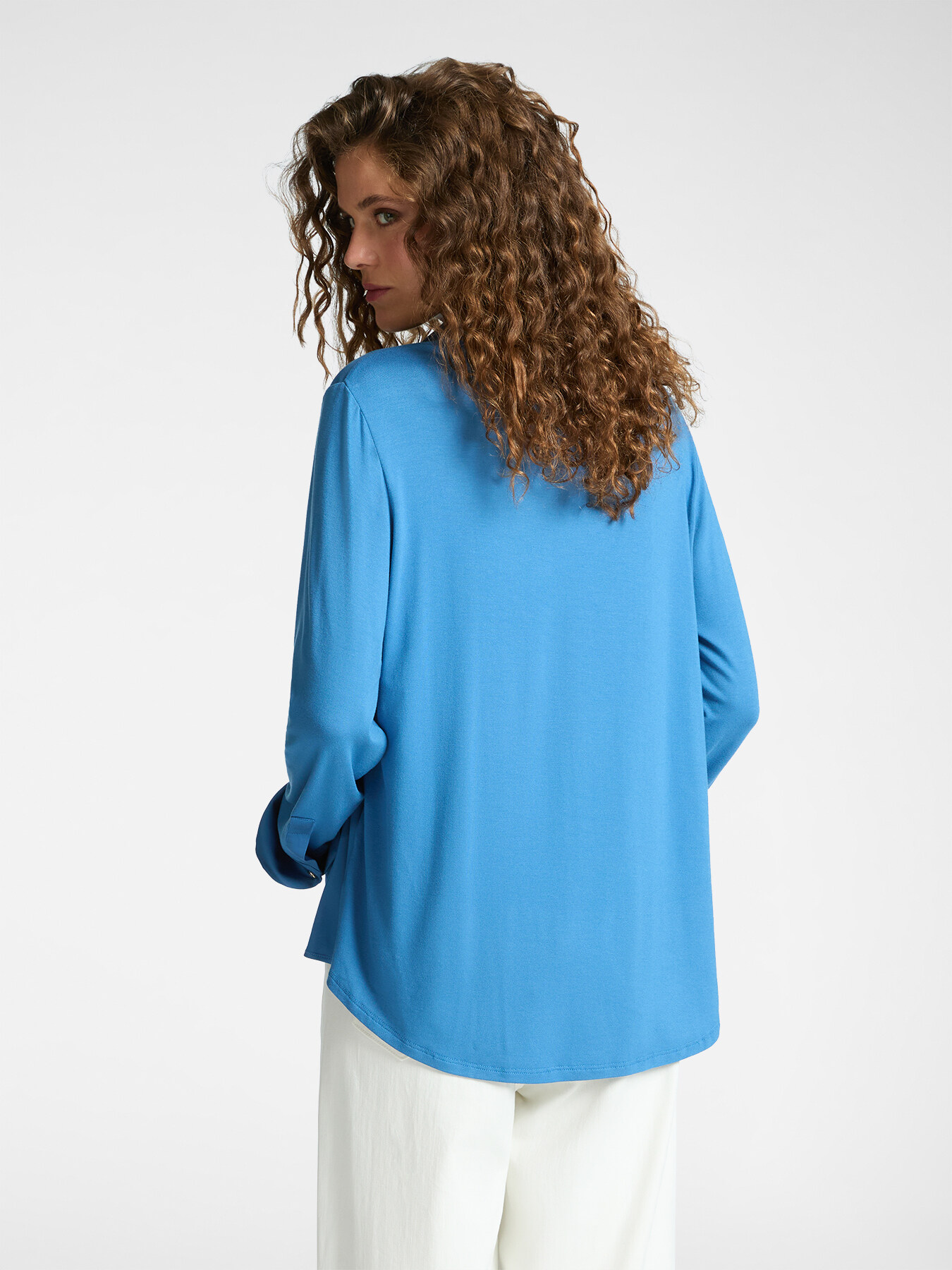 Camiseta polo de dos tejidos image number 1