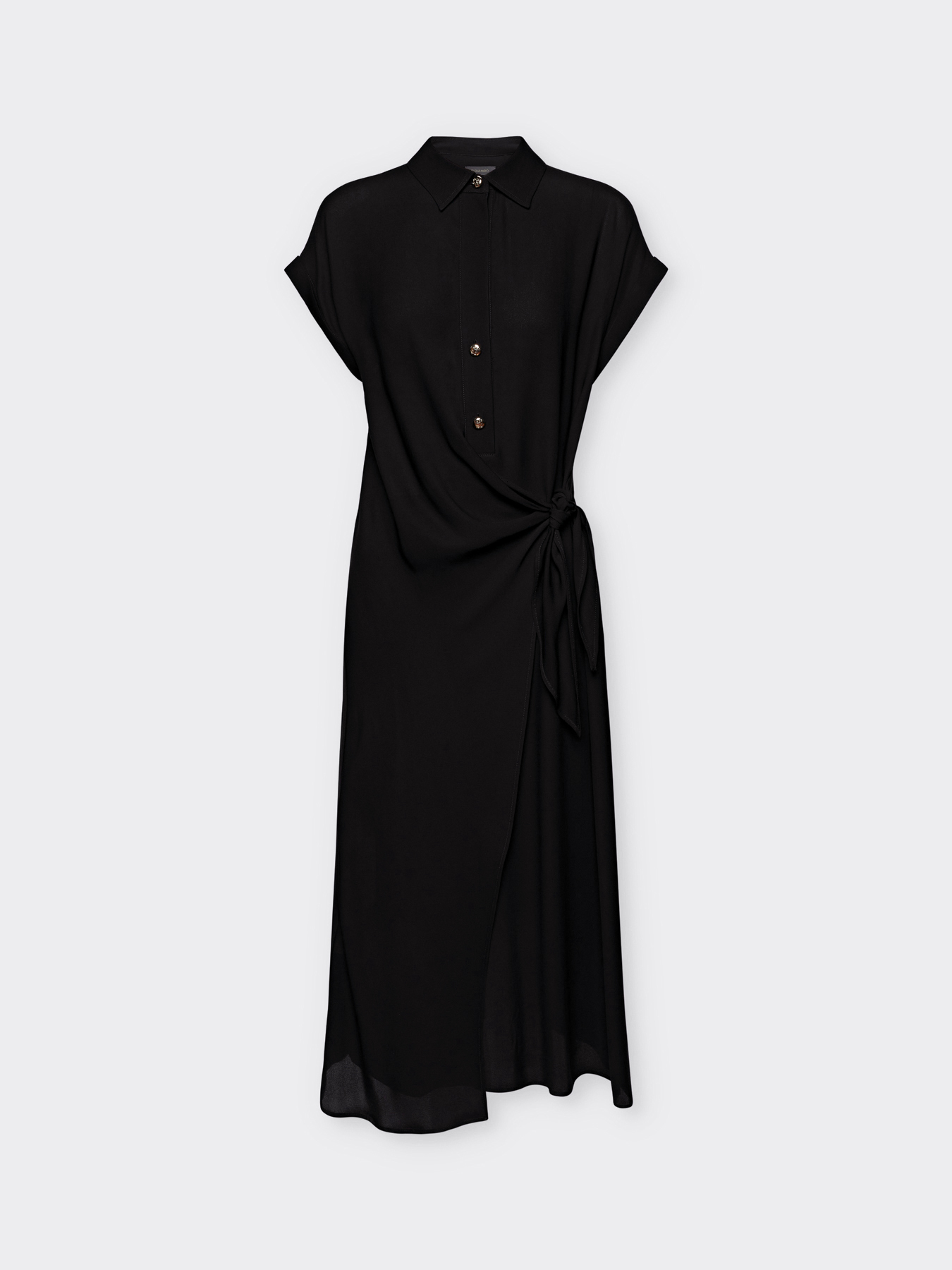 Robe chemise avec noeud sur le côté image number 4