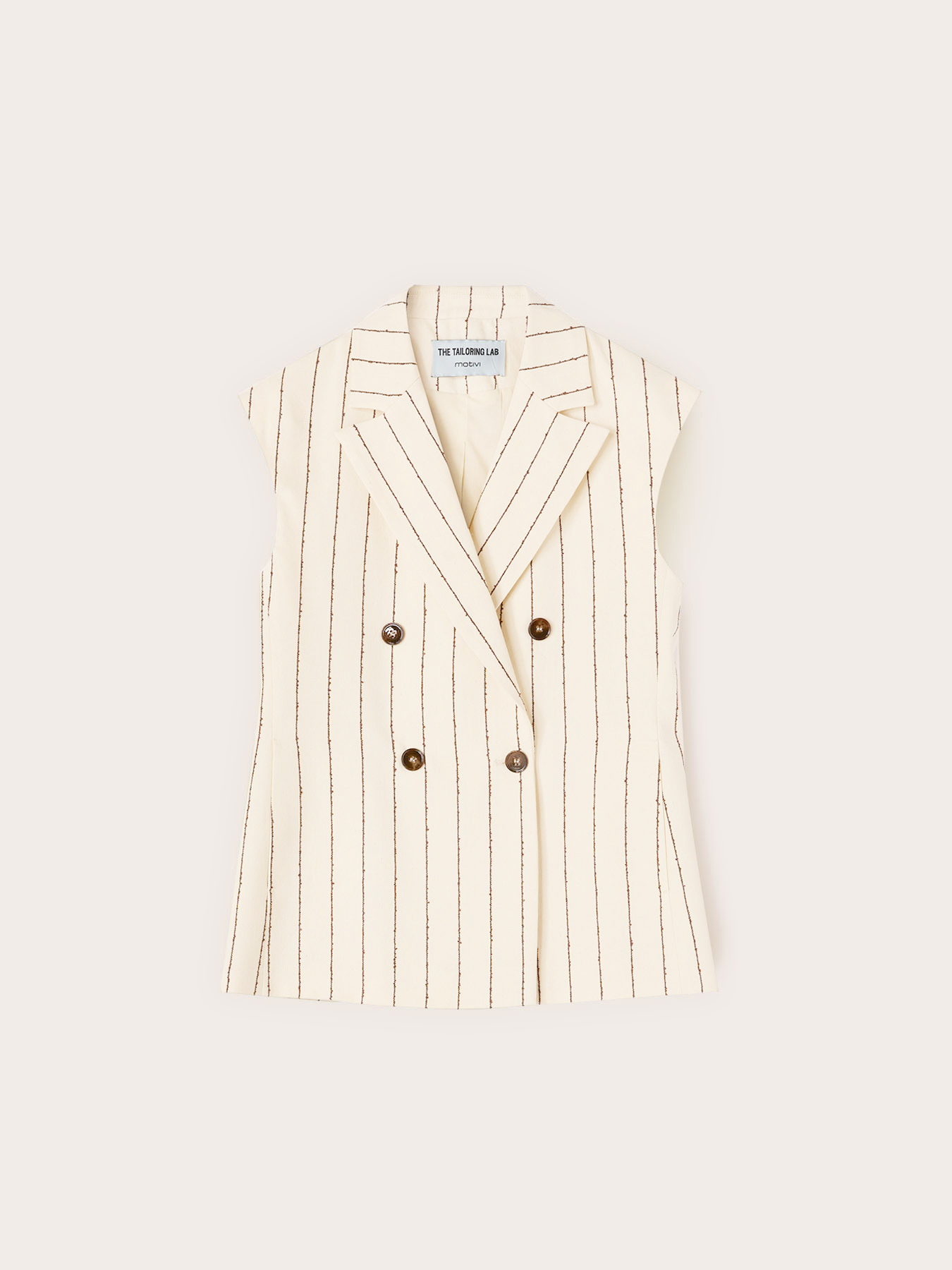 Gilet &agrave; rayures tennis The Tailoring Lab image number 5