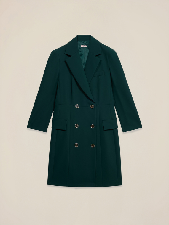 Robe manteau in tessuto cr&ecirc;pe