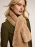 Soft plush effect scarf image number 0