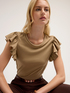 T-shirt with jewelled neckline image number 2