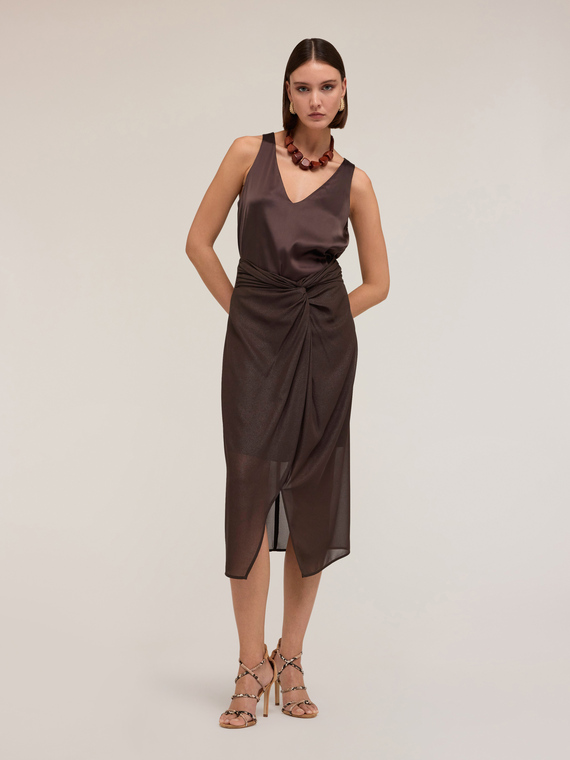 Gonna pareo in georgette shiny