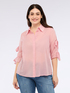 Chemise en coton avec des nœuds sur les manches image number 3