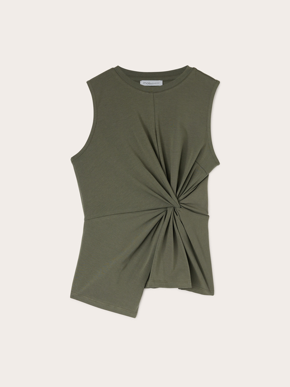 Top in jersey con nodo