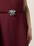 Mixed linen dress with jewel dye image number 2