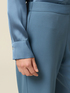 Wide-leg palazzo pants in crepe fabric image number 4