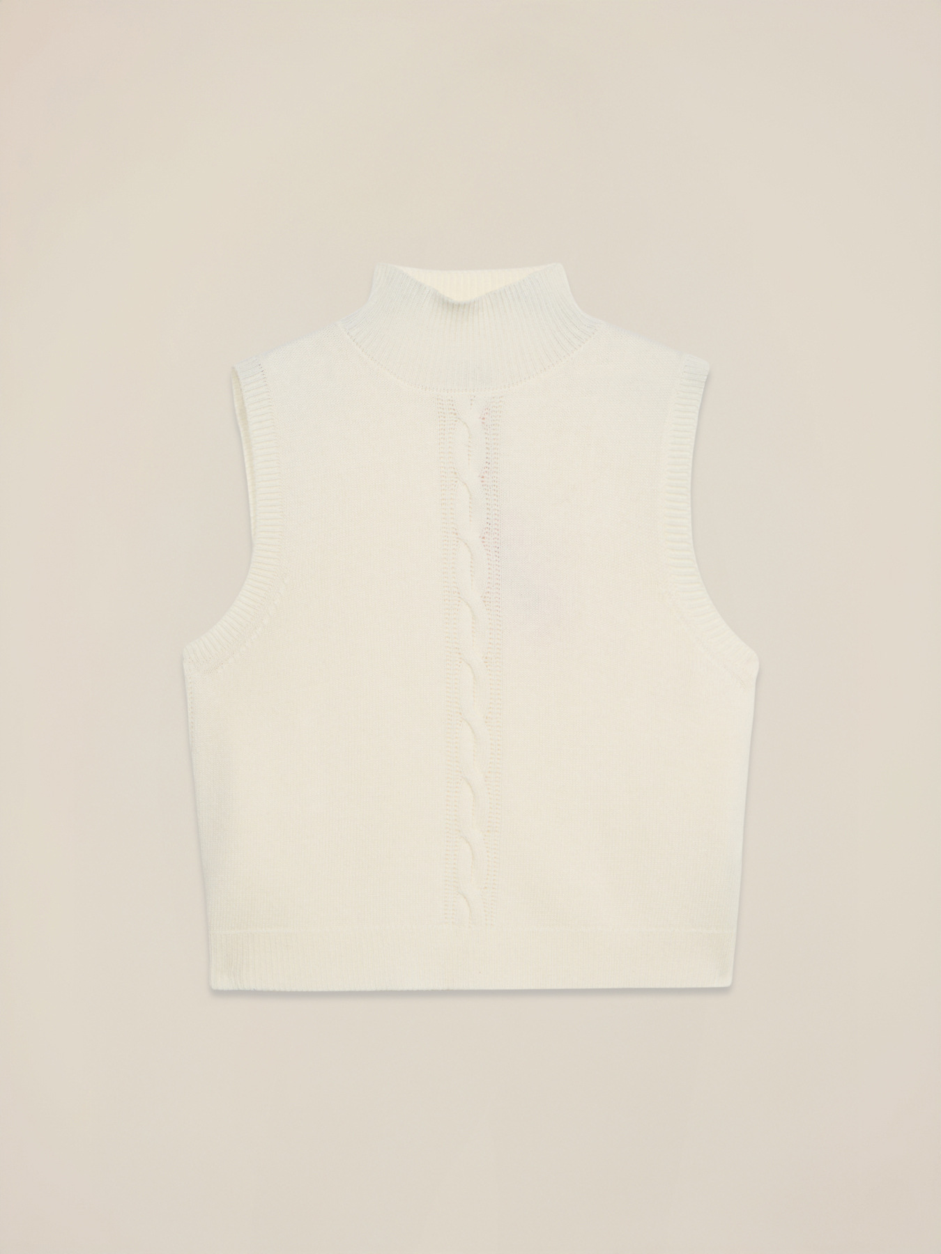 Maglia senza maniche misto cashmere image number 3