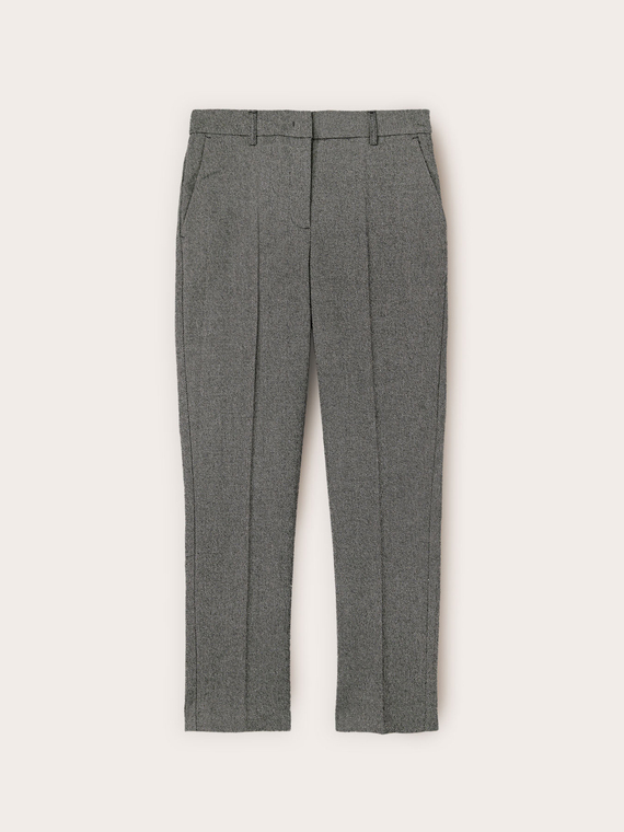 Slim tweed trousers