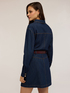 Short denim shirt dress image number 1