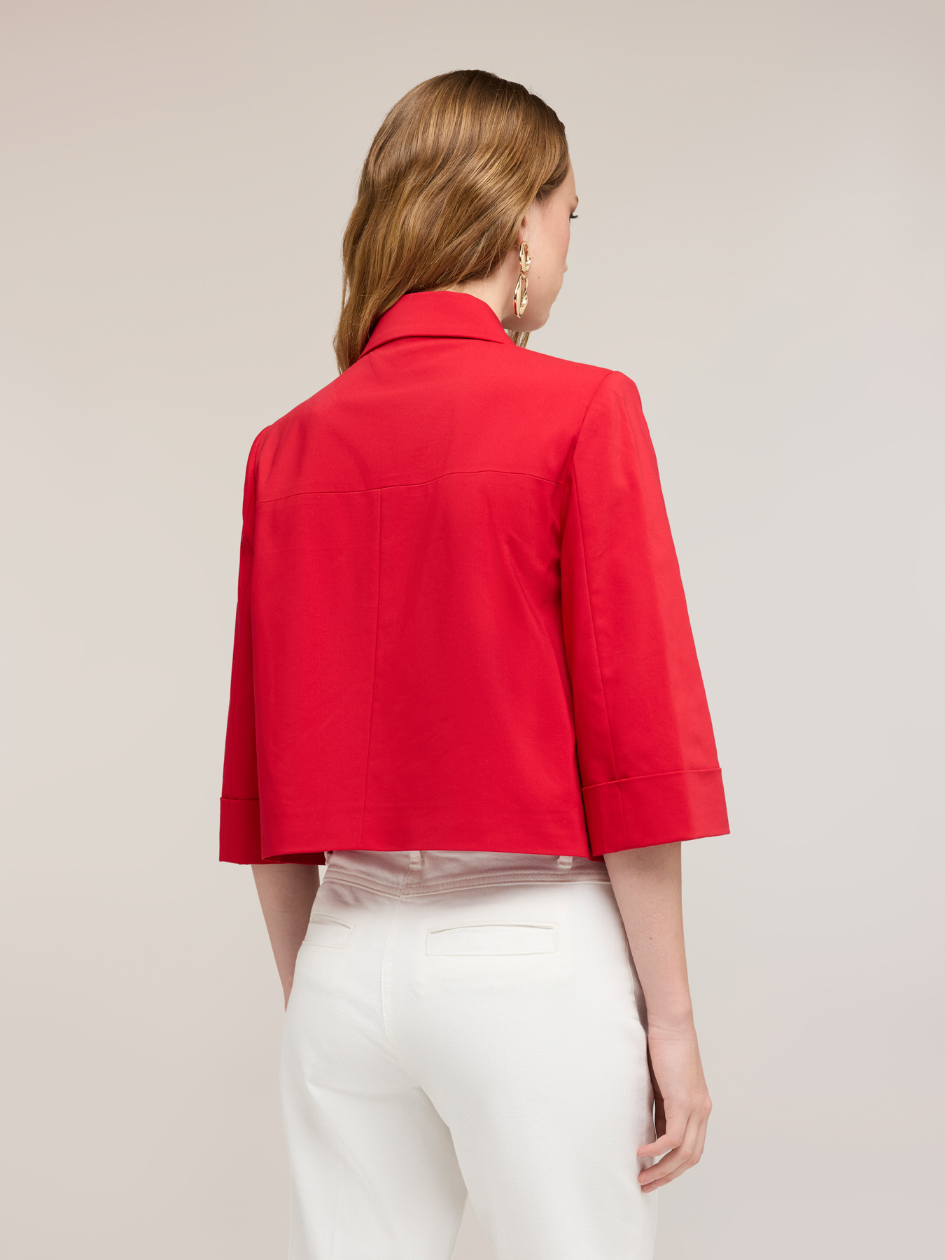 Short-sleeved jacket image number 1