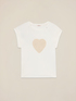 T-shirt avec cœur en crochet image number 4