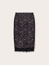 Gonna longuette in pizzo macramé image number 4