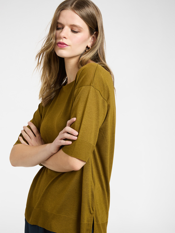 Camiseta de hilo mixto lyocell